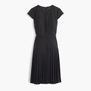 J. Crew | 9AM Dress in Super 120s Wool, Black, Size 4